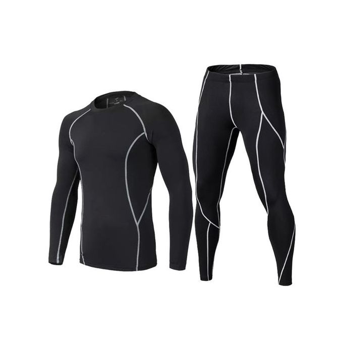 Men Sports Basketball Soccer Train Sweatsuit Man T Shirt Set